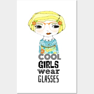 Cool Girls Wear Glasses -- Tolley Posters and Art